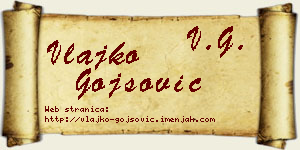 Vlajko Gojsović vizit kartica